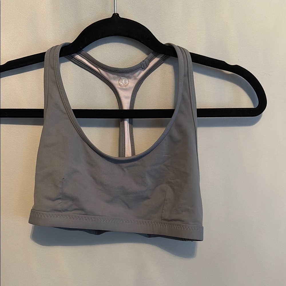 Gray Lululemon sports bra
